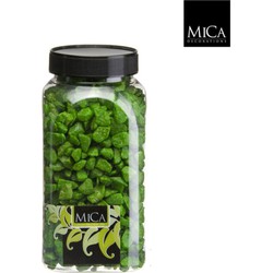 3 stuks - Marbles groen fles 1 kilogram - Mica Decorations