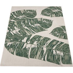 Binnen en Buitenkleed Ostivia - Gebloemd - Groen - 280x380 cm