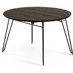 Kave Home - Milian ronde uitschuifbare tafel Ø 120 (200) x 75 cm