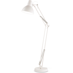 Moderne Vloerlamp - Ideal Lux Wally - Metaal - E27 - Wit