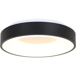 Strakke LED plafonniÃ¨re rond Steinhauer Ringlede Wit