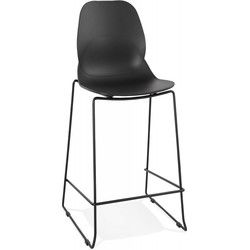 Halfhoge snackkruk BERLIN 515x52x101 cm Zwart