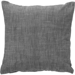 Dutch Decor NATURA - Sierkussen 45x45 cm - 100% biologisch katoen - Charcoal Gray - antraciet - Dutch Decor