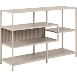 Boekenkast Grijs - 114x35x78cm - Varven