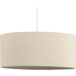 Kave Home - Lampenkap voor hanglamp Nazli klein van linnen met beige afwerking Ø 50 cm