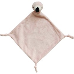 Tutteldoekje roze flamingo 40 cm - Knuffeldoek