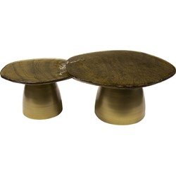 Salontafel Eclipse Goud Set van 2 - Giga Meubel
