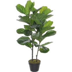 Bellatio flowers & plants Kunstplant Ficus Lyrata - 100 cm - Kunstplanten