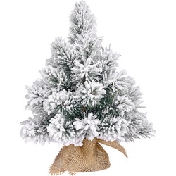 Black Box Trees Dinsmore Kunstkerstboom in Jute - H60 x Ø50 cm - Frosted Green