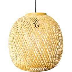 Groenovatie Bamboe Hanglamp, Handgemaakt, Naturel, ⌀40 cm