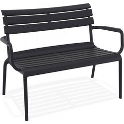 AROMA XL tuinbank 116x70x75 cm Zwart