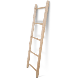 Thea teak houten ladder - 150 x 50 cm