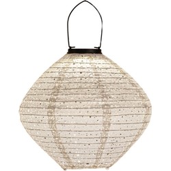 Solar Lampion 29 x 25 cm Wit Marrakesh