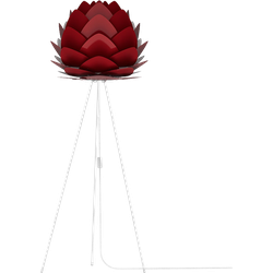 Aluvia Medium vloerlamp ruby red - met tripod wit - Ø 59 cm