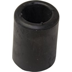 1x stuks rubberen deurbuffers / deurstoppers zwart 50 mm - Deurstoppers