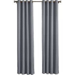 Larson - Luxe hotel blackout gordijn - met ringen - 3m x 2.5m - Lichtgrijs