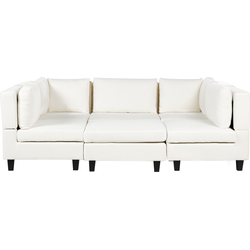 Beliani UNSTAD - Modulaire Sofa-Wit-Polyester