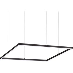 Ideal Lux - Oracle slim - Hanglamp - Aluminium - LED - Zwart