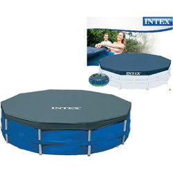Intex 28031 Afdekzeil voor Frame Zwembad 366cm Blauw