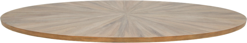 Tafelblad Sunburst - ovaal - 240x110 cm - eiken fineer - 