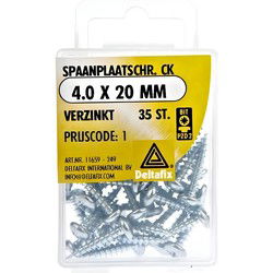Spaanpl.schr. ck 4.0x20mm 35st