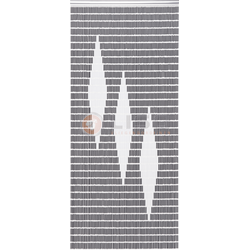 005 Vliegengordijn met Drie ruiten- kant en klaar 92 x 209