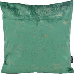 Flo Gold Velvet Groen | 45 x 45 cm | Kussenhoes | Polyester