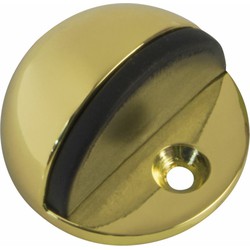AMIG Deurstopper/deurbuffer - 1x - D45mm - inclusief schroeven - goud - Deurstoppers