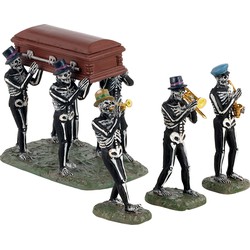 Halloween-figur Jazz funeral set of 4 - LEMAX