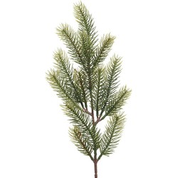 1x Kerstversiering dennentakken/dennentakjes groen 52 cm - Decoratieve tak kerst