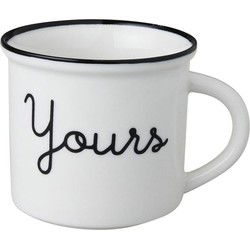 Dutch Rose Zwart/Wit Beker Yours Wit