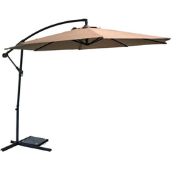 SenS-Line - Menorca Parasol Taupe Ø300 Cm - Grijs