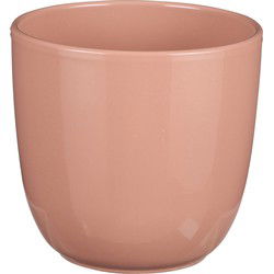 Mica Decorations Plantenpot - Lichtroze - keramiek - glans - 13.5x13cm - Plantenpotten