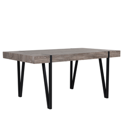 Beliani ADENA - Eettafel-Donkere houtkleur-MDF