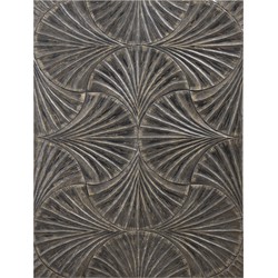 PTMD Bessy Black MDF wall panel illusion turns rectangl