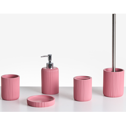 CAMANA - Badkameraccessoireset - Roze - Polyresin