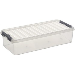 Sunware opbergbox - transparant - 6.5L - 48 x 19 x 10 cm - Opbergbox