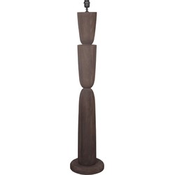 PTMD Staande Lamp Lorinne - 29x29x125 cm - Hout - Bruin
