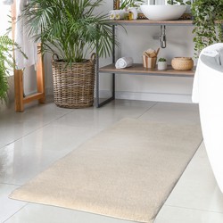 Tapijtenloods Paradise Badmat Hoogpolig Anti-Slip Beige- 40x60 CM