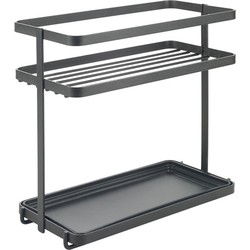 Metaltex Kruidenrek 2 Etages 23x11x22 cm Zwart/Metaal