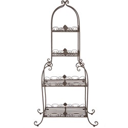 Clayre & Eef Planthouder 74x39x160 cm Bruin Metaal