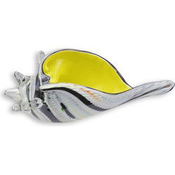 A MURANO STYLE GLASS CONCH SHELL