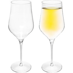 Set van 2x grote wijnglazen voor rode wijn Rhone 740 ml van glas - Wijnglazen