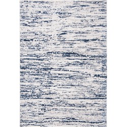 Safavieh Modern Abstract Indoor Woven Area Rug, Amelia Collection, ALA768, in Grey & Navy, 160 X 229 cm