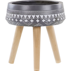MOUSSATA - Plantenbak - Grijs - 35 cm - Magnesiumoxide