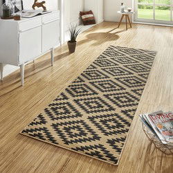 Loper laagpolig Nordic - Designer Velours - Bruin - 80x200 cm