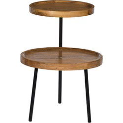 Brix - Bijzettafel Ruby - Mangohout - 45x45x60
