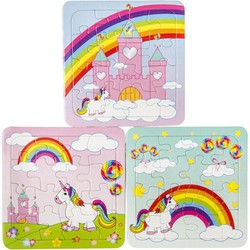 Decopatent® Uitdeelcadeaus 50 STUKS Unicorn / Eenhoorn Puzzels - Traktatie Uitdeelcadeautjes voor kinderen - Speelgoed Traktaties