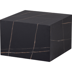WOOOD Benji Salontafel - Marmerlook - Zwart - 40x60x60
