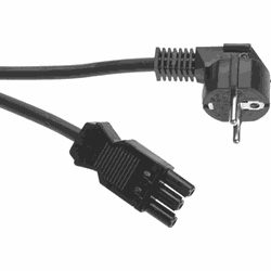 Groenovatie Wieland Netsnoer GST18I3 Stekker Zwart Female 5 Meter